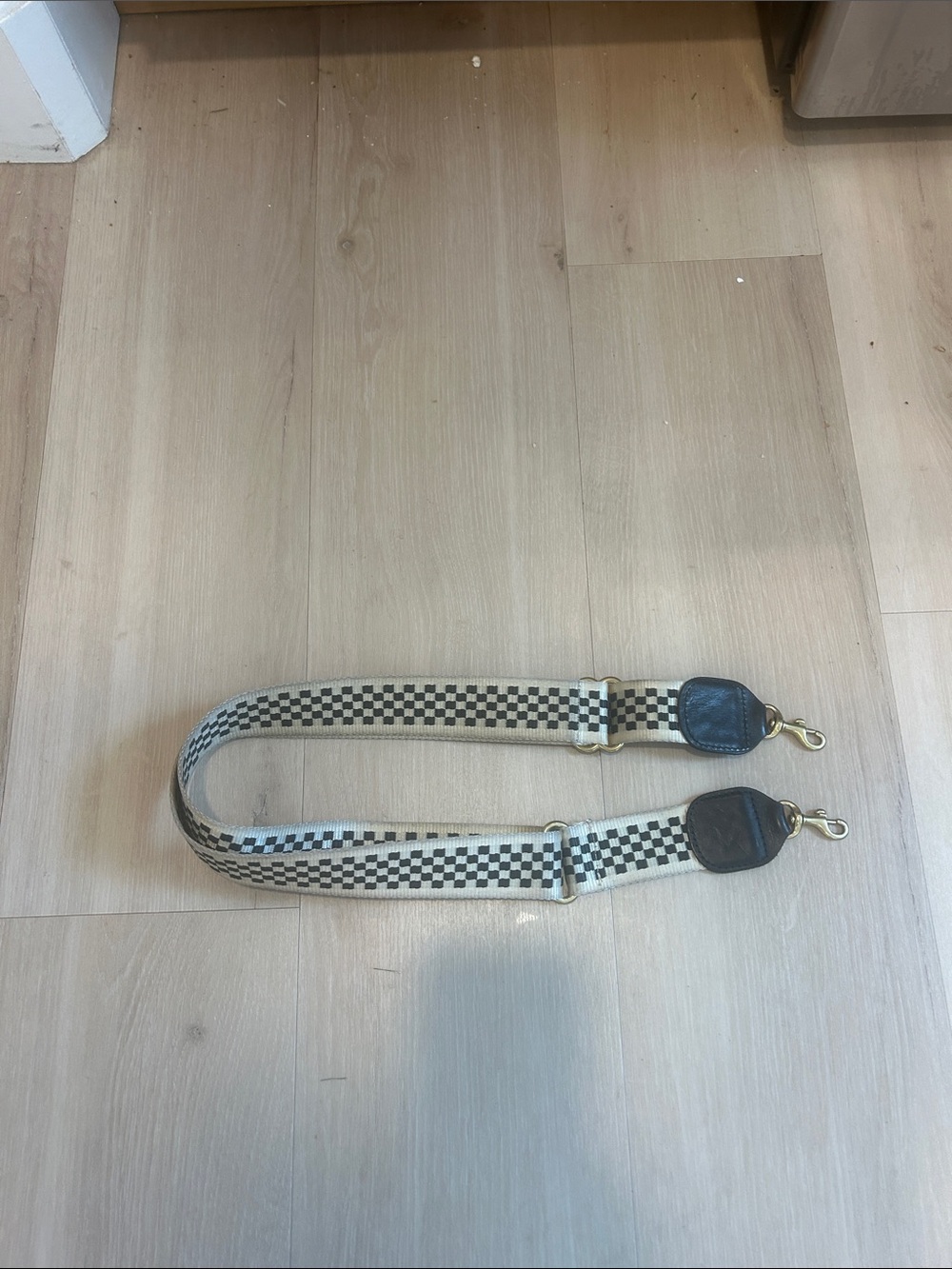 Clare V checkered strap